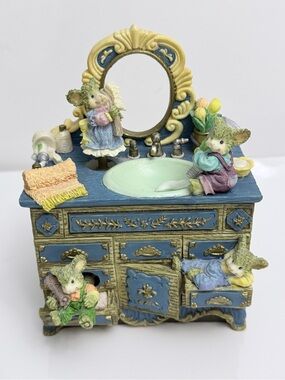 Kingstate Corp Mice Vanity Music Box Vintage